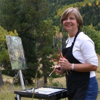 Ellisor painting in Colorado