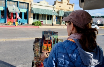 Artist Suzie Baker on Concho StreetTarver