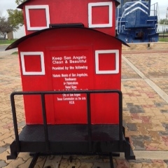 SAN ANGELO DEPOT TRASH CAN