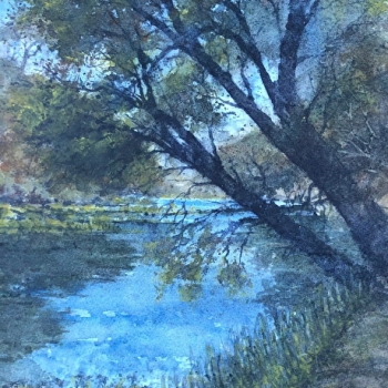Jeff W Peaceful Afternoon on the Concho sold