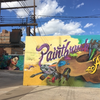 Paintbrush Alley, themed from the movie, Giant, and created by Art in Uncommon Places